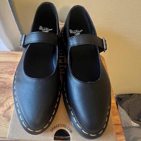 Dr Martens BRAND-NEW Elphie Virginia Leather Mary Jane Shoes Women's Sz 7 - Picture 9 of 13